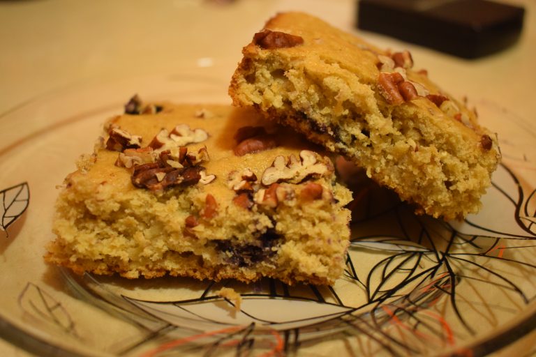 Easy Gluten Free Blueberry Banana Bread Bars