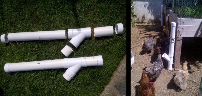 Super Easy to Build DIY PVC Chicken Feeder!